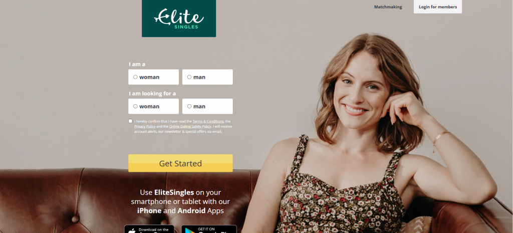 EliteSingles homepage – trusted dating platform connecting singles looking for long-term love and compatibility