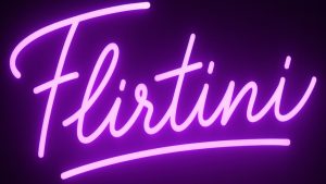 Flirtini AI logo – playful AI dating app to chat and flirt with virtual girlfriends and boyfriends