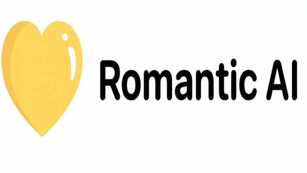 Romantic AI logo – virtual dating app to chat with an AI girlfriend or boyfriend online