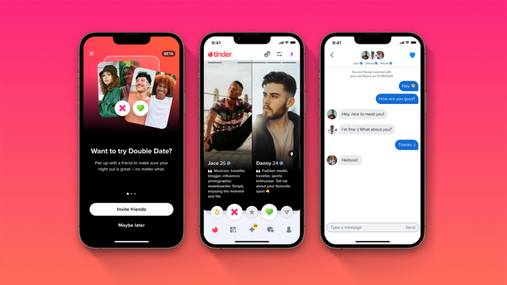 Tinder homepage – popular dating platform to find local matches and connect with singles