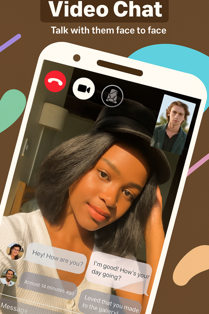 TrulyAfrican mobile app interface – meet African singles near you and find love through online dating