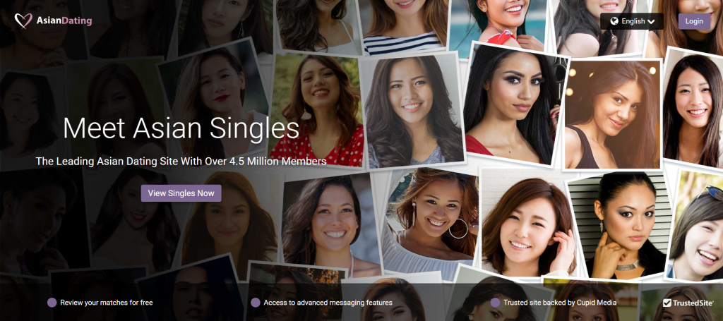 AsianDating.com homepage – international dating platform connecting Asian singles worldwide