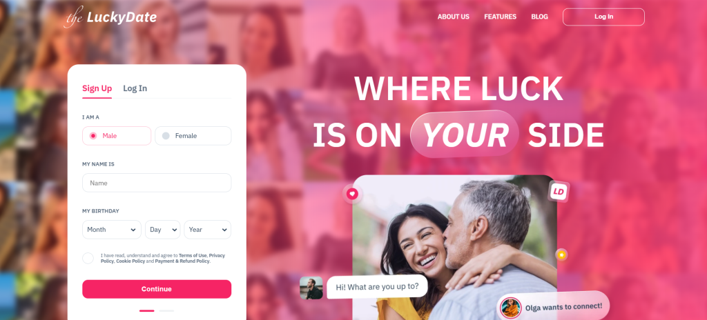 TheLuckyDate Asia homepage – trusted dating platform connecting Asian singles for love and relationships