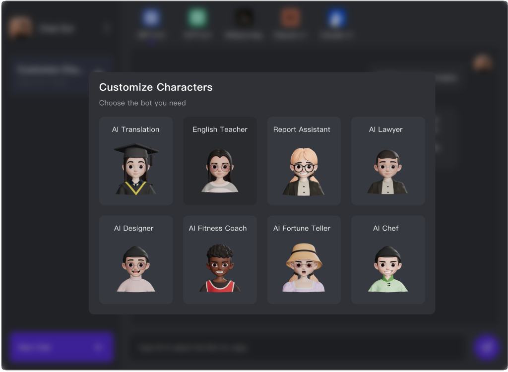 SoulFun AI mobile app interface – chat with realistic AI partners and build your own virtual relationship