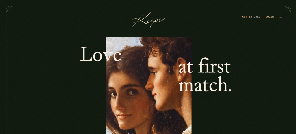 Keeper AI homepage – intelligent AI companion platform designed for emotional connection and personalized love