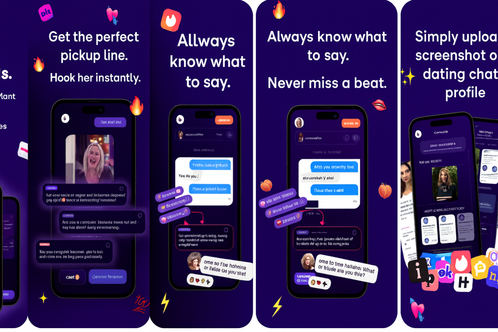 Flirtist AI mobile app interface – chat with realistic AI partners and experience personalized virtual love