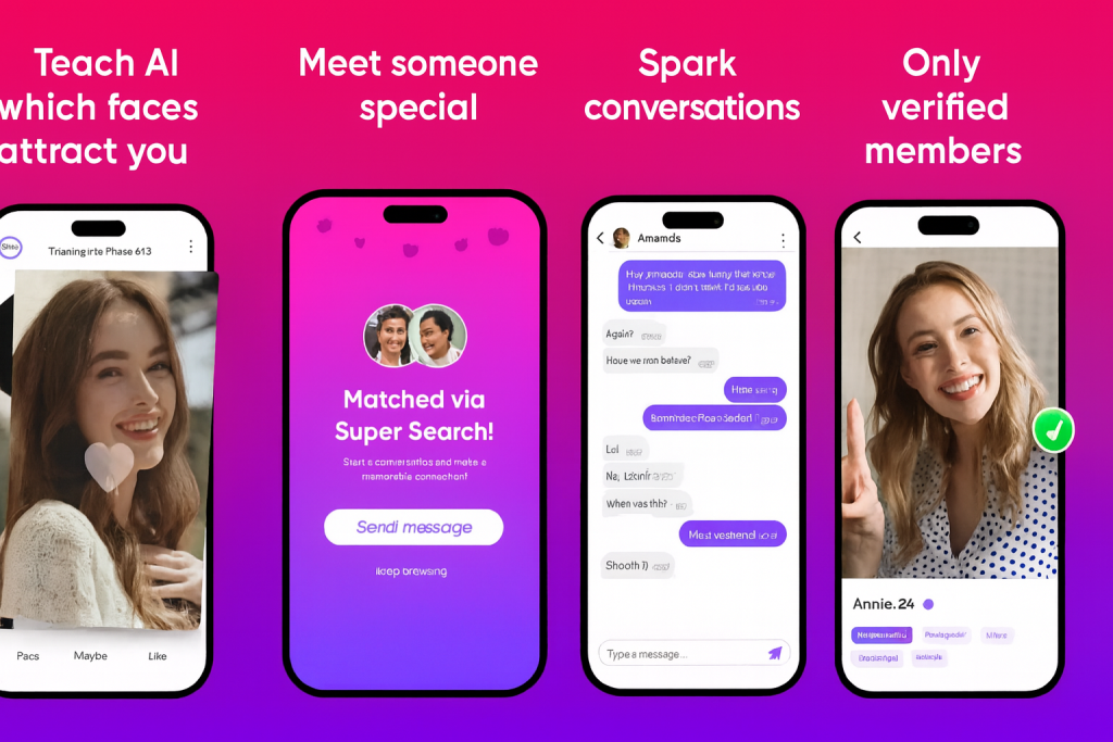 Iris Dating AI mobile app interface – chat with realistic AI partners and explore virtual love and companionship