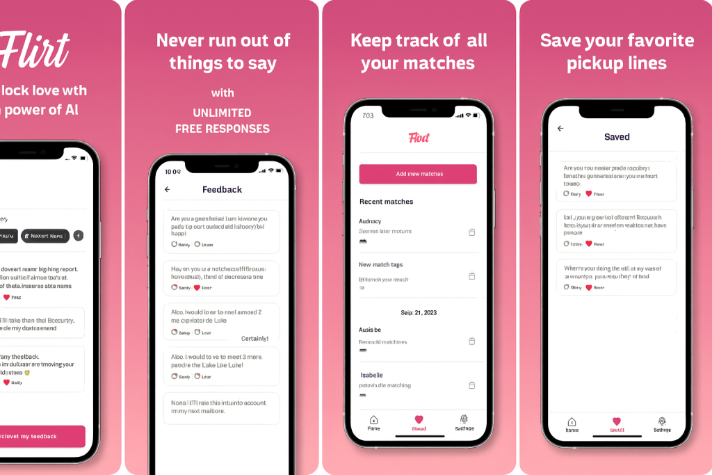 Flirt AI homepage – interactive AI companion platform for digital romance and emotional connection