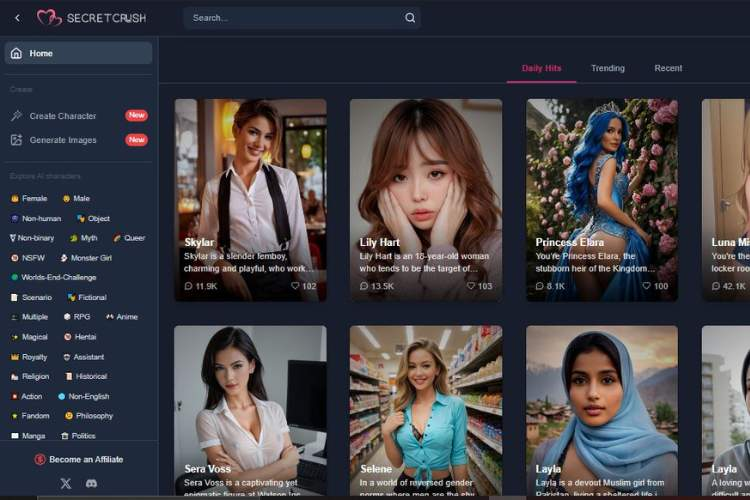 SecretCrush AI review: features, creator tools, image/video generation, pricing approach, privacy notes, safety tips, and alternatives.