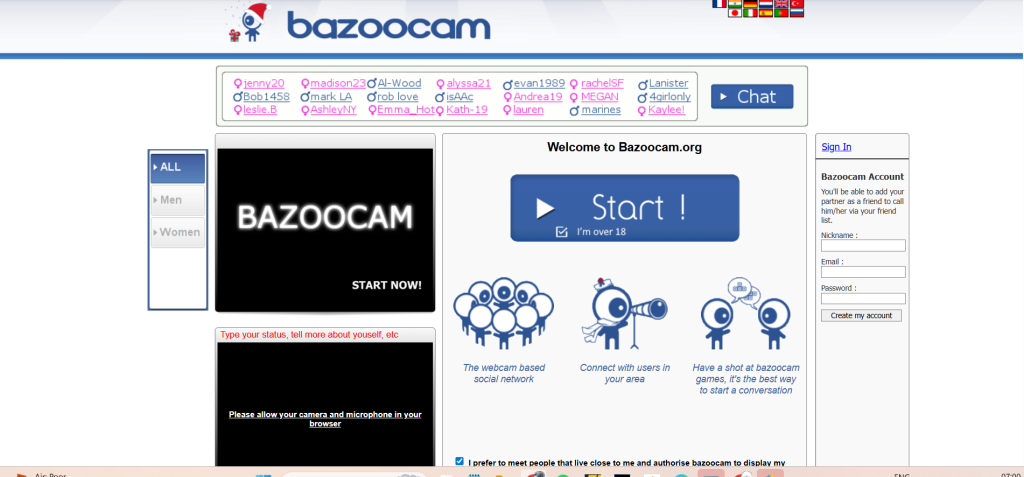 Bazoocam review covering how it works, anonymity, safety, user experience, and the best alternatives for random cam chat.