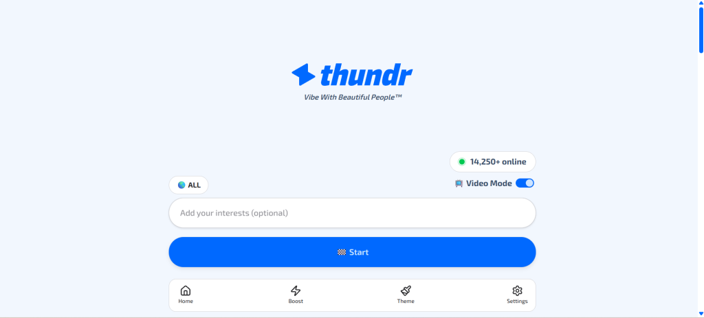 Thundr review covering features, safety, anonymity, pricing, and best alternatives for random video chat and cam to cam chatting.