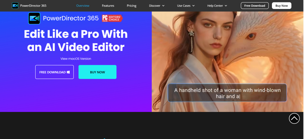 PowerDirector 365 is an AI-powered editor that helps create AI boyfriend/girlfriend-style avatar videos, romance scenes, and dating content.