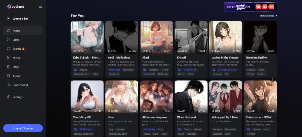 Joyland.ai review covering AI girlfriend/boyfriend vibes, NSFW rules, features, pricing approach, usability, and top alternatives.